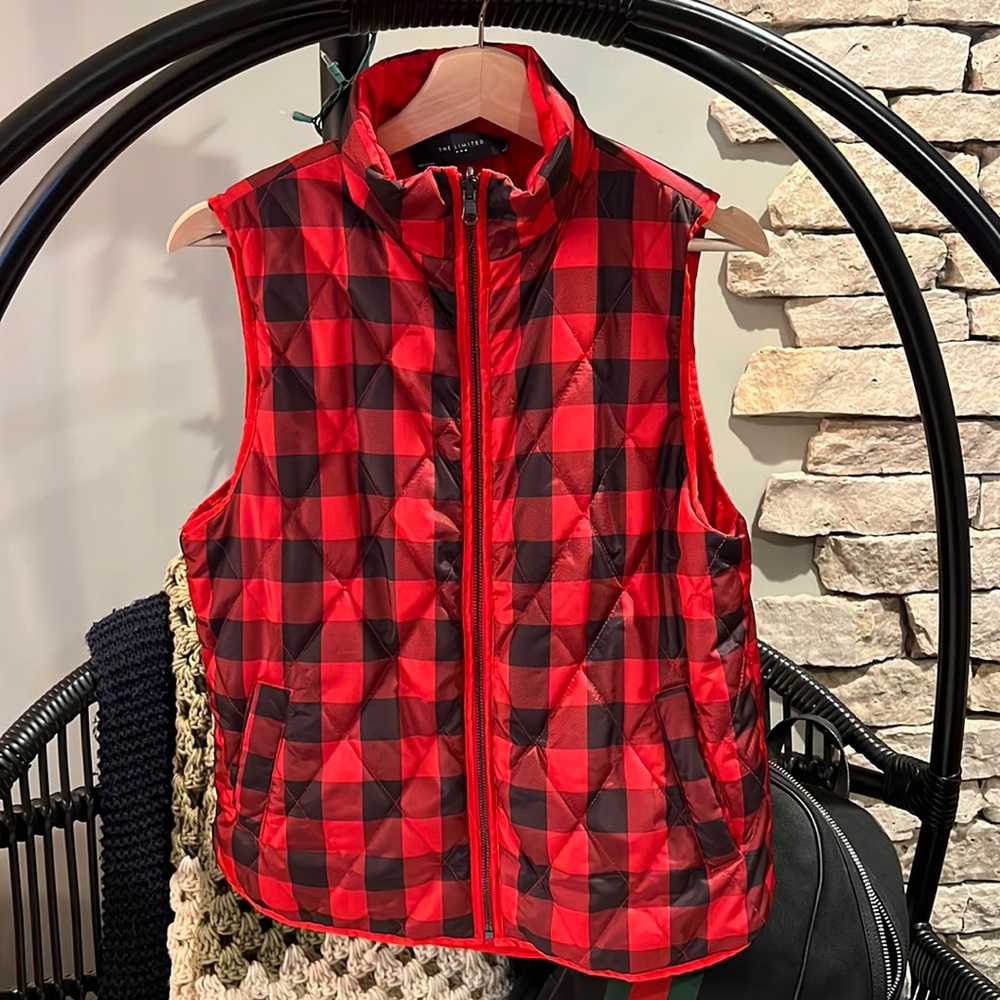 Plaid vest from The Limited size M